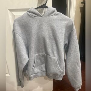 Cotton Fleece Classic Hoodie- Heather Grey